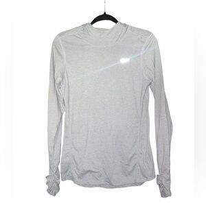 Nike Running Dri-Fit Athletic Long Sleeve Gray‎ Hoodie Size Small